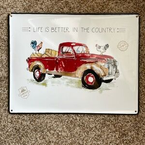 Life Is Better In The Country Metal Wall Decor